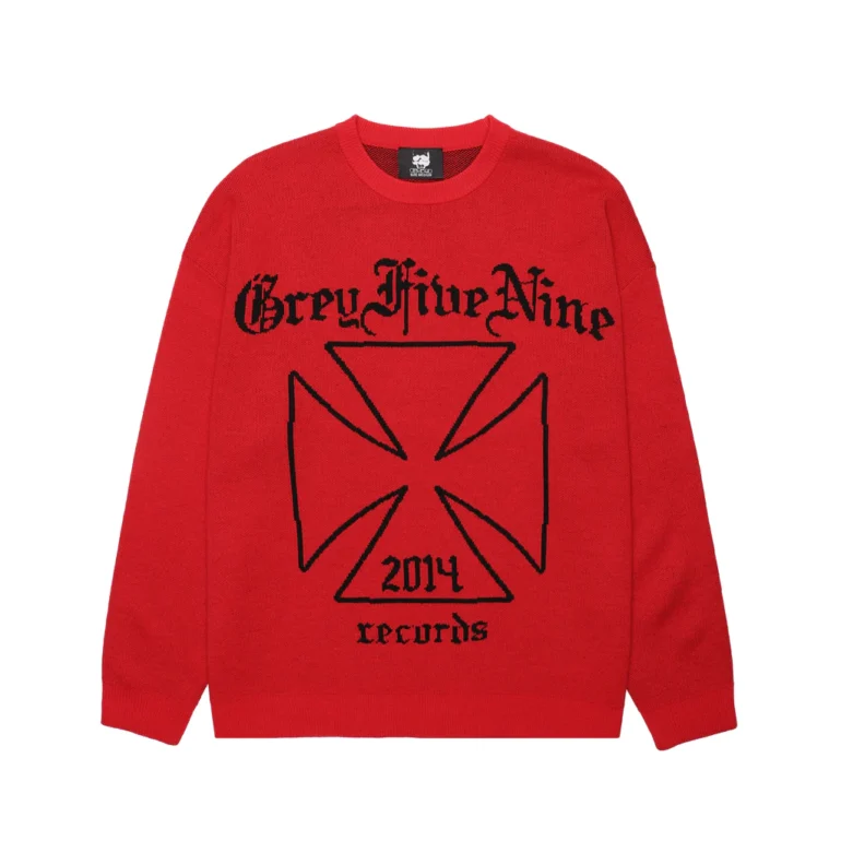 G59 2014 RECORDS KNITTED SWEATER RED